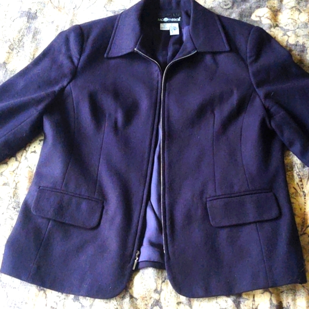 Sag Harbor Navy Wool Suit Jacket